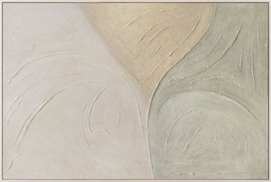 Acrylic painting with texture in the frame "Traces of Rain"