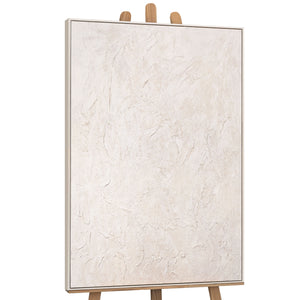 Modern Wall Decor Neutral – Abstract Painting Beige "The Whisper of Time"