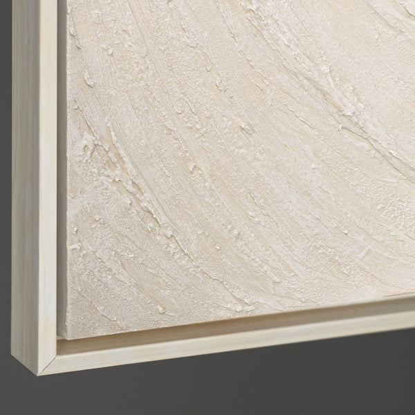 Abstract Wall Art Beige – Textured Painting Modern "Echoes of Time"