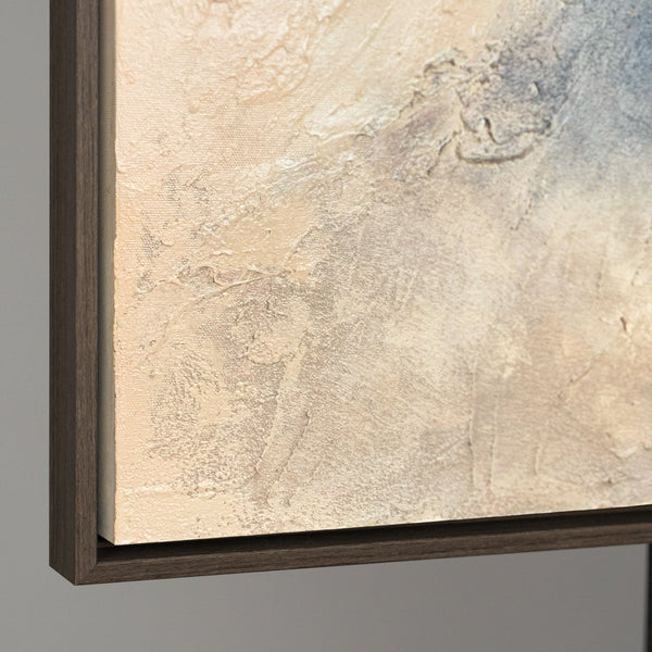 Abstraktes Wandbild auf Leinwand mit eleganter Goldstruktur