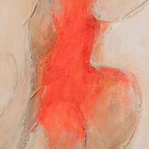 Zeitgenössische abstrakte Wandkunst mit Struktur, minimalistisches Design