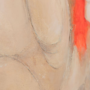 Modernes abstraktes Gemälde für stilvolle Innenräume in neutralen Farben