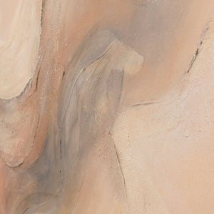 Abstraktes Wandbild mit harmonischen Formen und natürlicher Farbwirkung