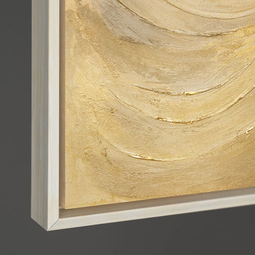 Acrylbilder Detail handgemalte goldene Textur YS-ART