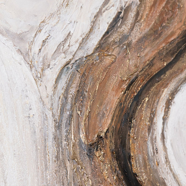 Hand-Painted Painting "Waterfall of Dreams" – Modern Wall Art with Texture
