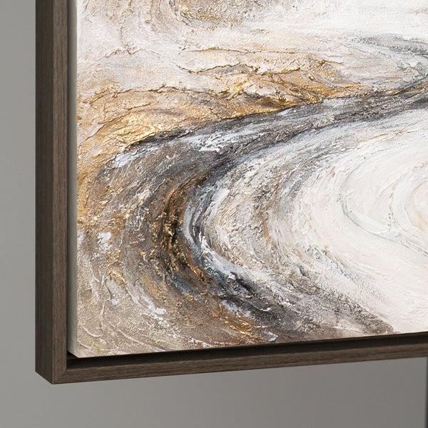 Hand-Painted Painting "Waterfall of Dreams" – Modern Wall Art with Texture
