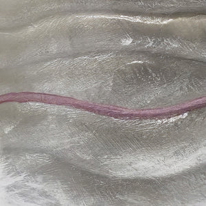 Keramikvase – handbemalt in Silbergrau, 21 cm