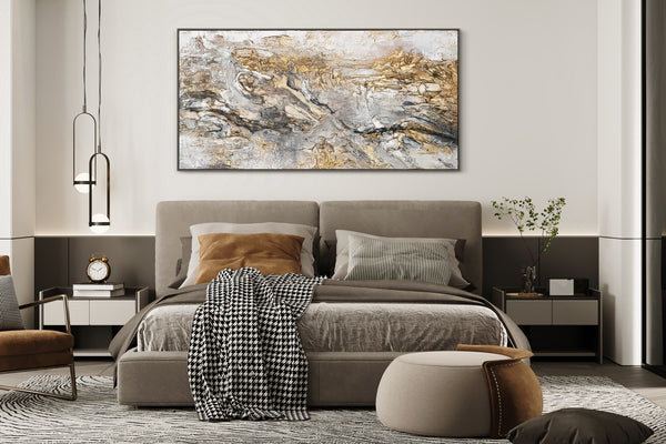 Framed wall art for living room "Glow"