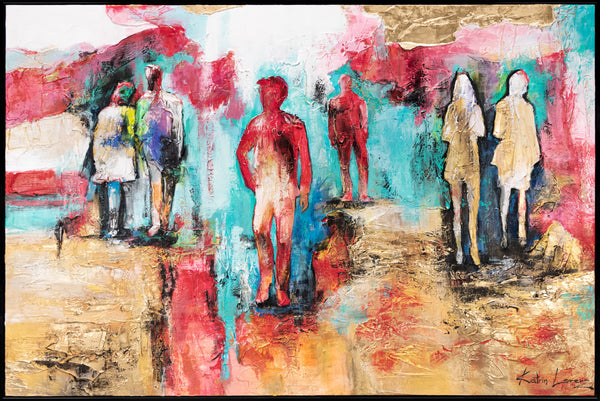 Künstlerische Acrylmalerei Struktur Deko