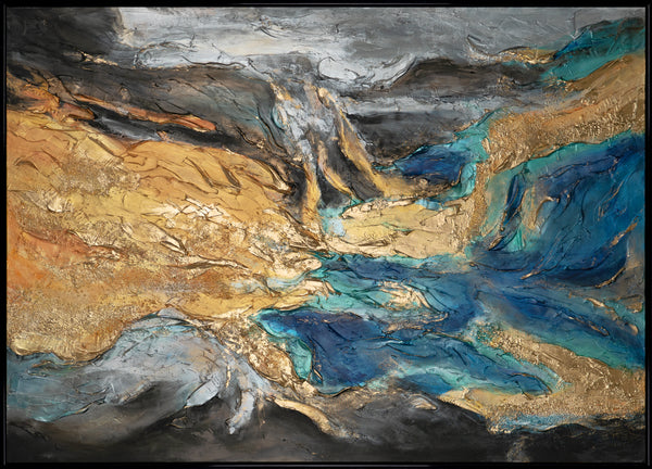 Künstlerische Acrylmalerei Struktur Deko