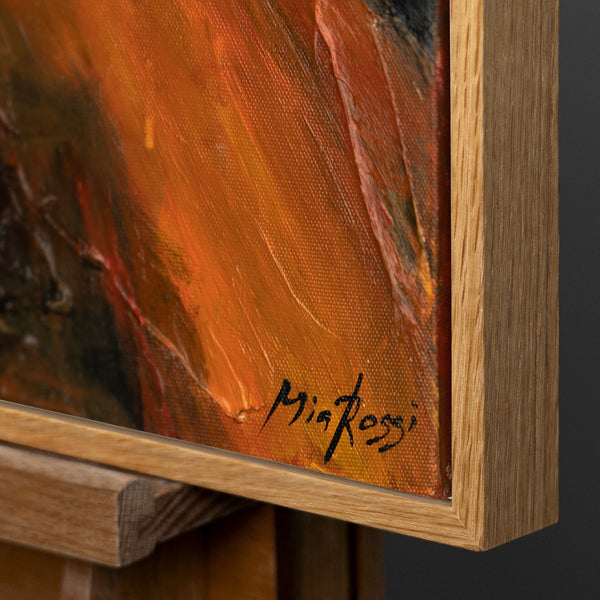 Rahmen aus natürlichem Holz – Detail