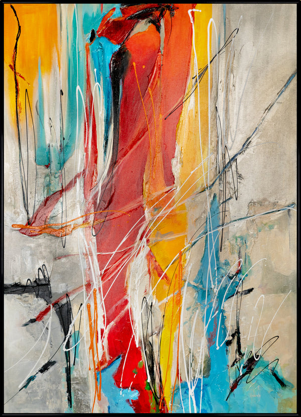 Handgemaltes Acrylbild auf Leinwand