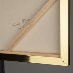 handgemalte bilder auf leinwand mit Gold Rahmen