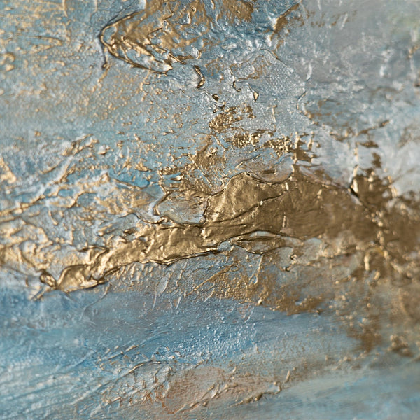modernne kunst  feine Acrylstruktur mit goldenen Akzenten