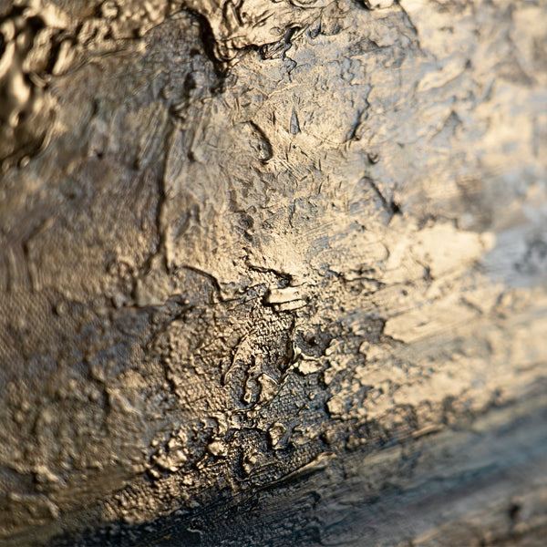 Reliefartige Goldstruktur auf Leinwand bilder mit gold akzenten