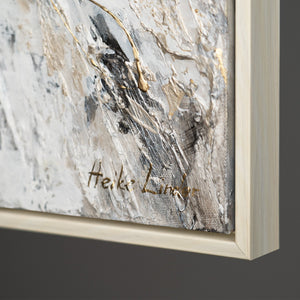 Abstract Butterfly Painting with Golden Wings – Hand-Painted Canvas Artwork for Living Room