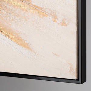 Abstrakte Acrylbilder mit Rahmen - Handgemaltes Leinwandbild modern "Impuls"