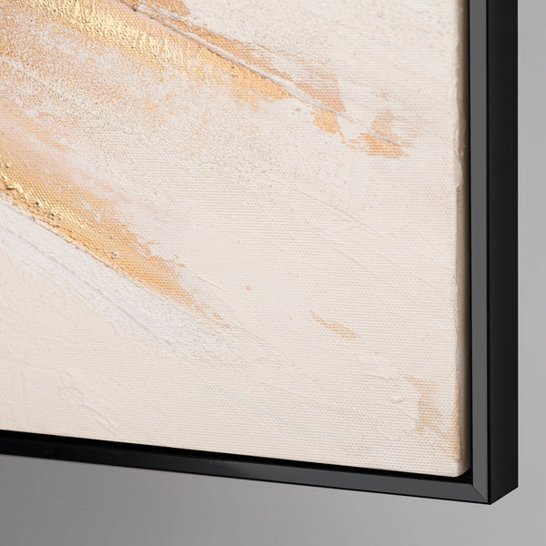 Abstrakte Acrylbilder mit Rahmen - Handgemaltes Leinwandbild modern "Impuls"