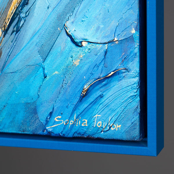 "Fairy Waltz" Acrylic Art – Gold Painting Canvas and Paintings of People