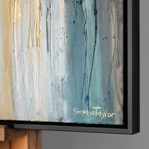 "Light of Freedom" Acrylic Picture – Canvas Painting and Modern Artwork with Statue of Liberty