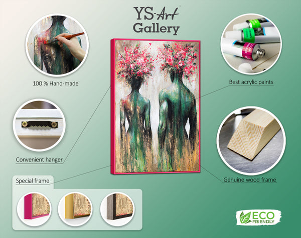 Abstrakte Figuren Acrylmalerei