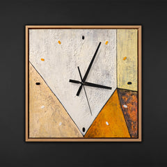 Wanduhr Große Designer Wanduhr als Hingucker, Lautlos & Handgemalt