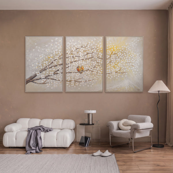 Blumenbilder handgemalte acryl "Sonnenaufgang"