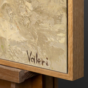 Acrylbilder abstrakt modern, handgemalte leinwandbilder mit Rahmen "Glänzendes Gold"