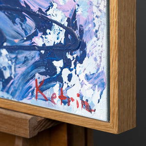 Moderne malerei in acryl "Freiflug"