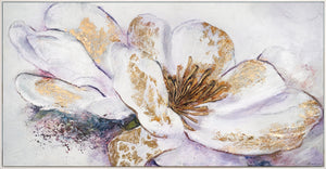 Blumenbilder acryl auf leinwand "Goldene Pfingstrose"