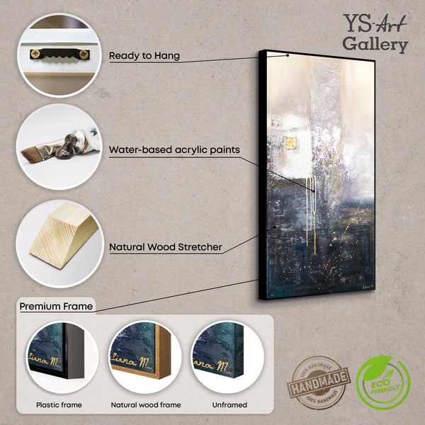 Gerahmtes Landschaftsgemälde, bereit zum Aufhängen