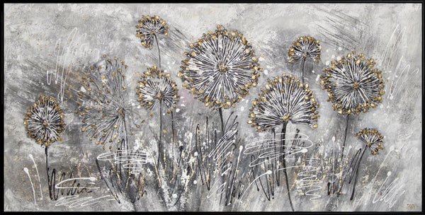 Modern floral painting with frame "Spring flowers"