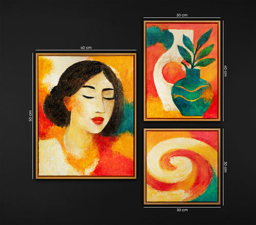 3er-bilder-set-variation-handgemalte-acrylbilder-frauen-portraets