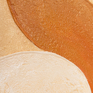 Exklusive Wandbilder Blätter abstrakt mit Acrylfarben im Rahmen