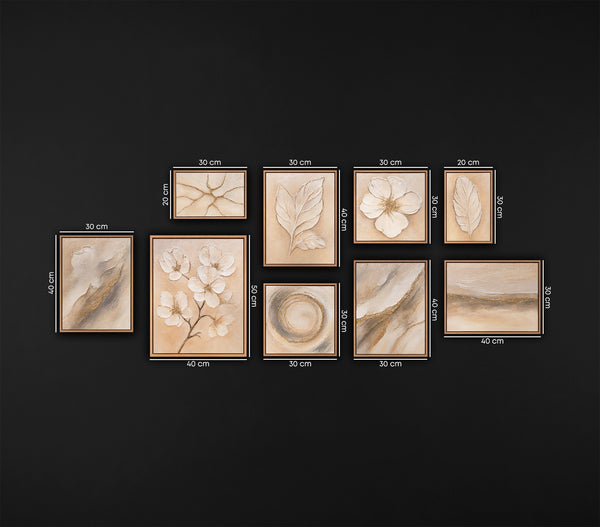 Leinwandbild handgemalt YS-ART florale moderne Malerei