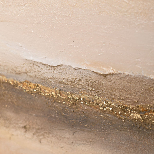 Bilderwand Set Praxis moderne Kunst warme Farben Gold Beige