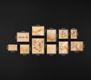 Leinwandbilder modern handgemalt YS-ART botanische Motive