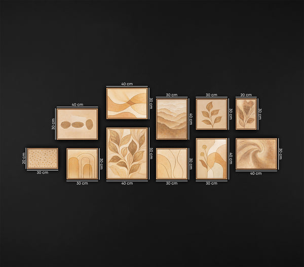 Leinwandbilder modern handgemalt YS-ART botanische Motive