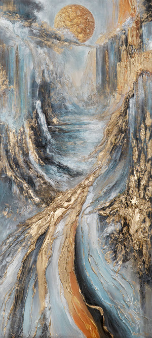 Künstlerische Acrylmalerei Struktur Deko