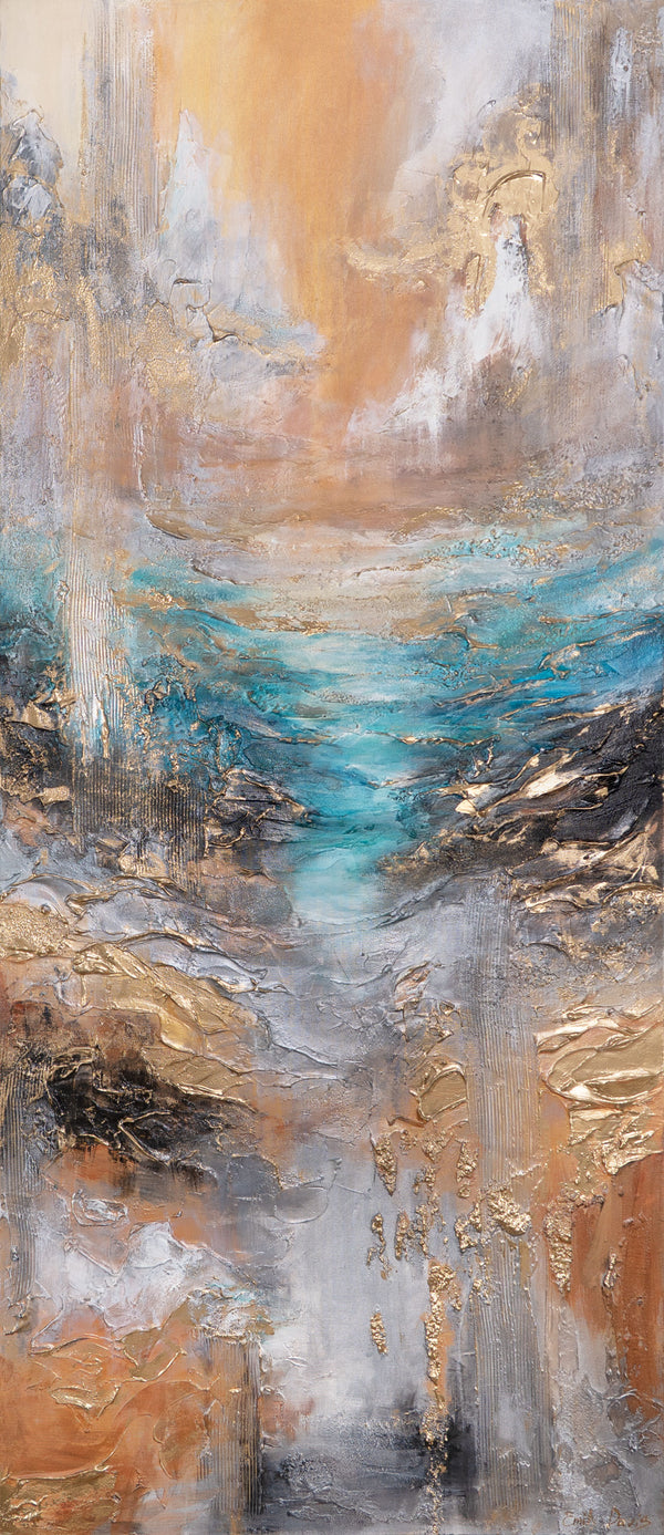 Künstlerische Acrylmalerei Struktur Deko