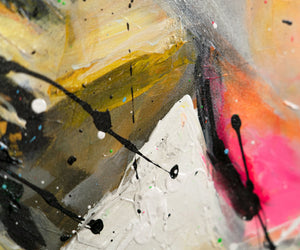 Modern Wall Art for Living Rooms - Abstract Painting with Frame