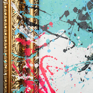 Modern Wall Art for Living Rooms - Abstract Painting with Frame