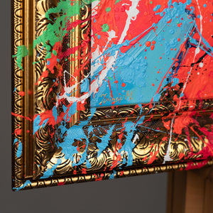 Modern Wall Art for Living Rooms - Abstract Painting with Frame