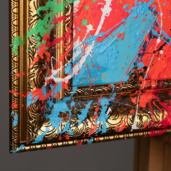 Modern Wall Art for Living Rooms - Abstract Painting with Frame