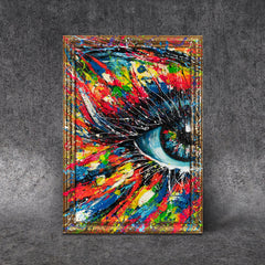 Kunst moderne Bilder Auge abstrakt handgemalt
