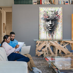 Modern Abstract Paintings with Frame – Wall Art Decor "Ethereal Picture"
