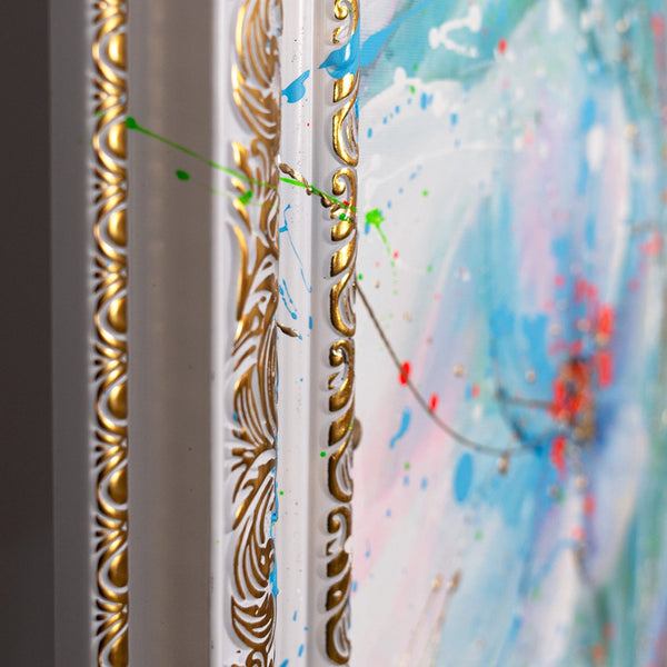 Farbintensive Wandkunst auf Leinwand – Gemälde "Melodie des Lichts"