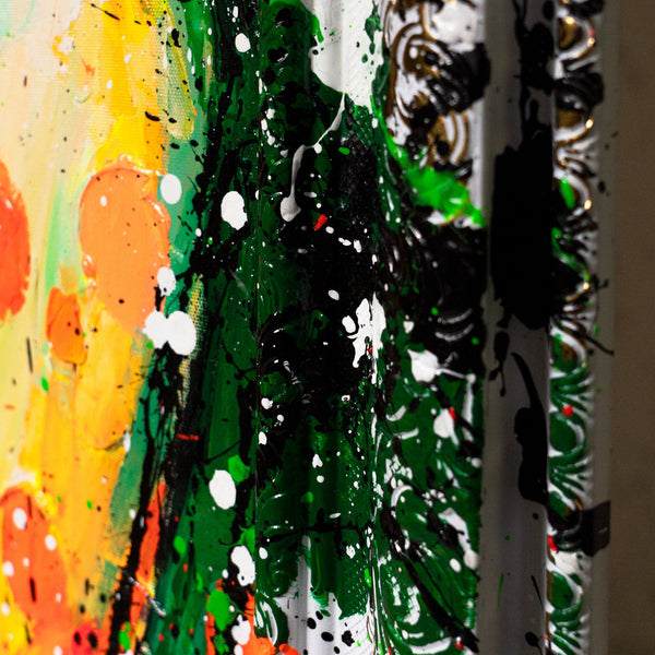Modern Living Room Wall Art – Abstract Canvas Painting „Color of Her Dream“