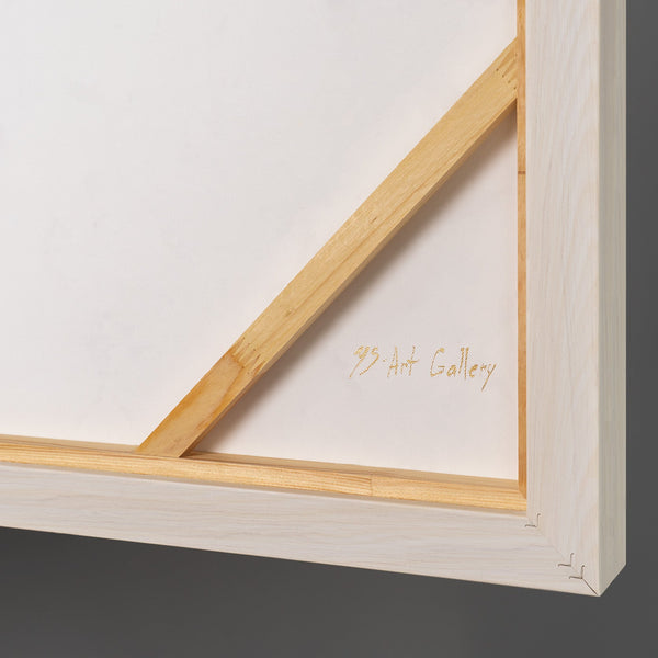 Analyze Execute Profit – handgemaltes Wandbild fürs Büro mit 3D-Relief, 140 × 70 cm