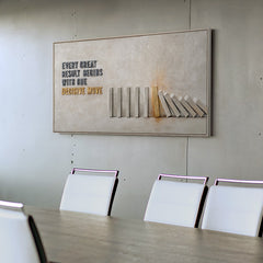 Energy Moves – handgemaltes 3D Wandbild fürs Büro mit echtem Relief, 140 × 70 cm